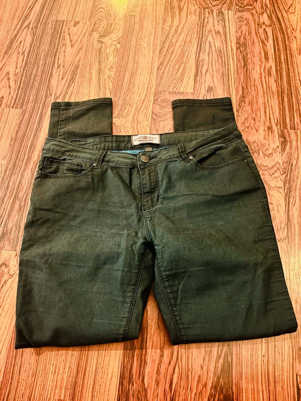 Iris Jeans Denim - Teal/Black